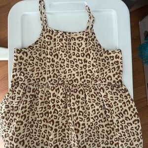 Leopard Print Kids Sleeveless Top